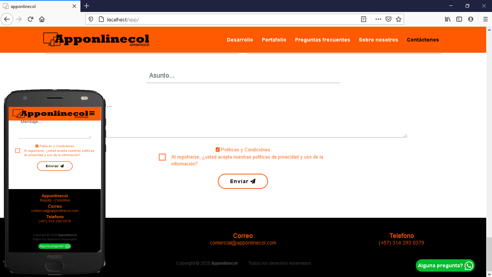 Pie de Página - apponlinecol.com