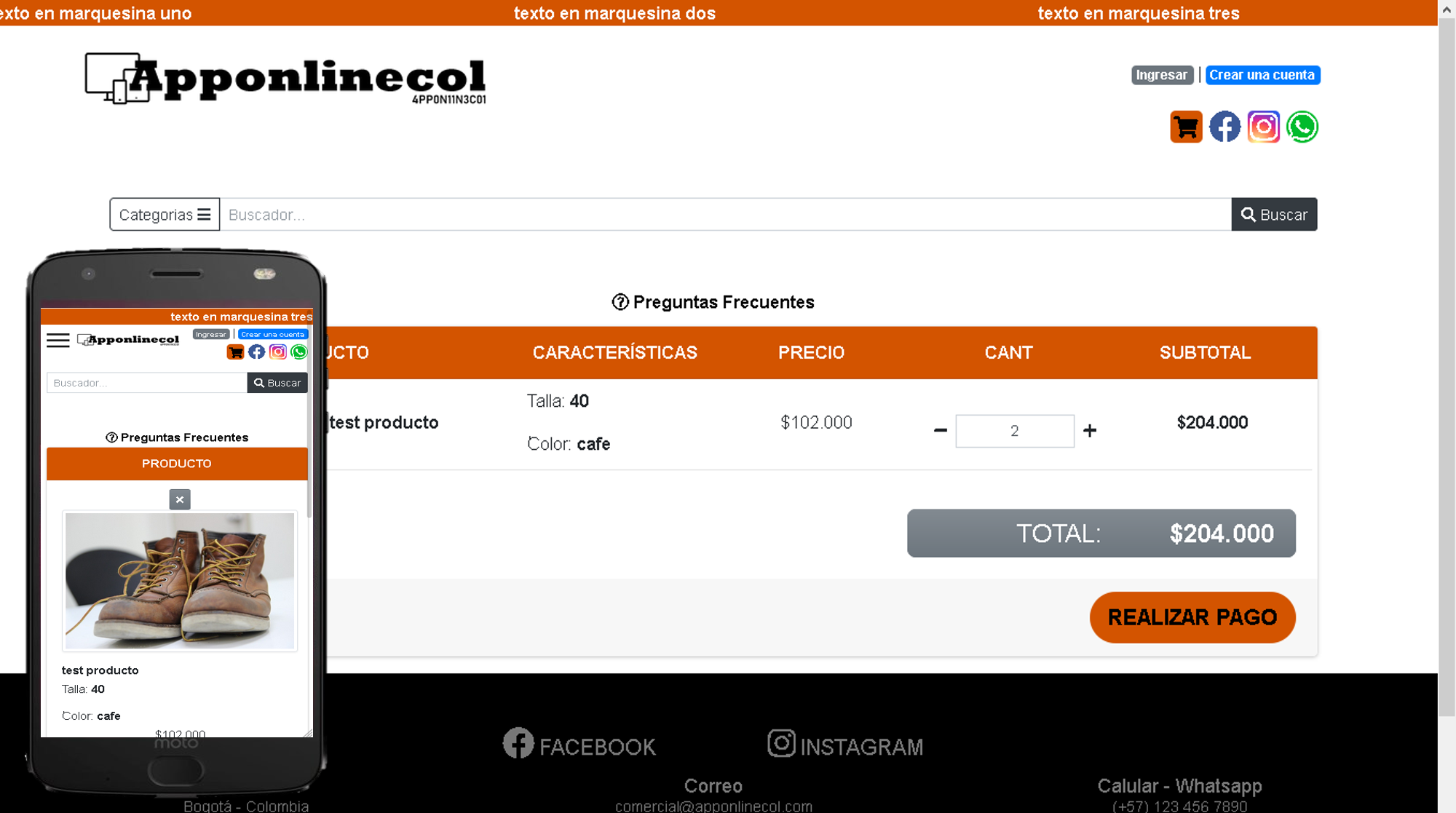 Carrito de compras - apponlinecol.com