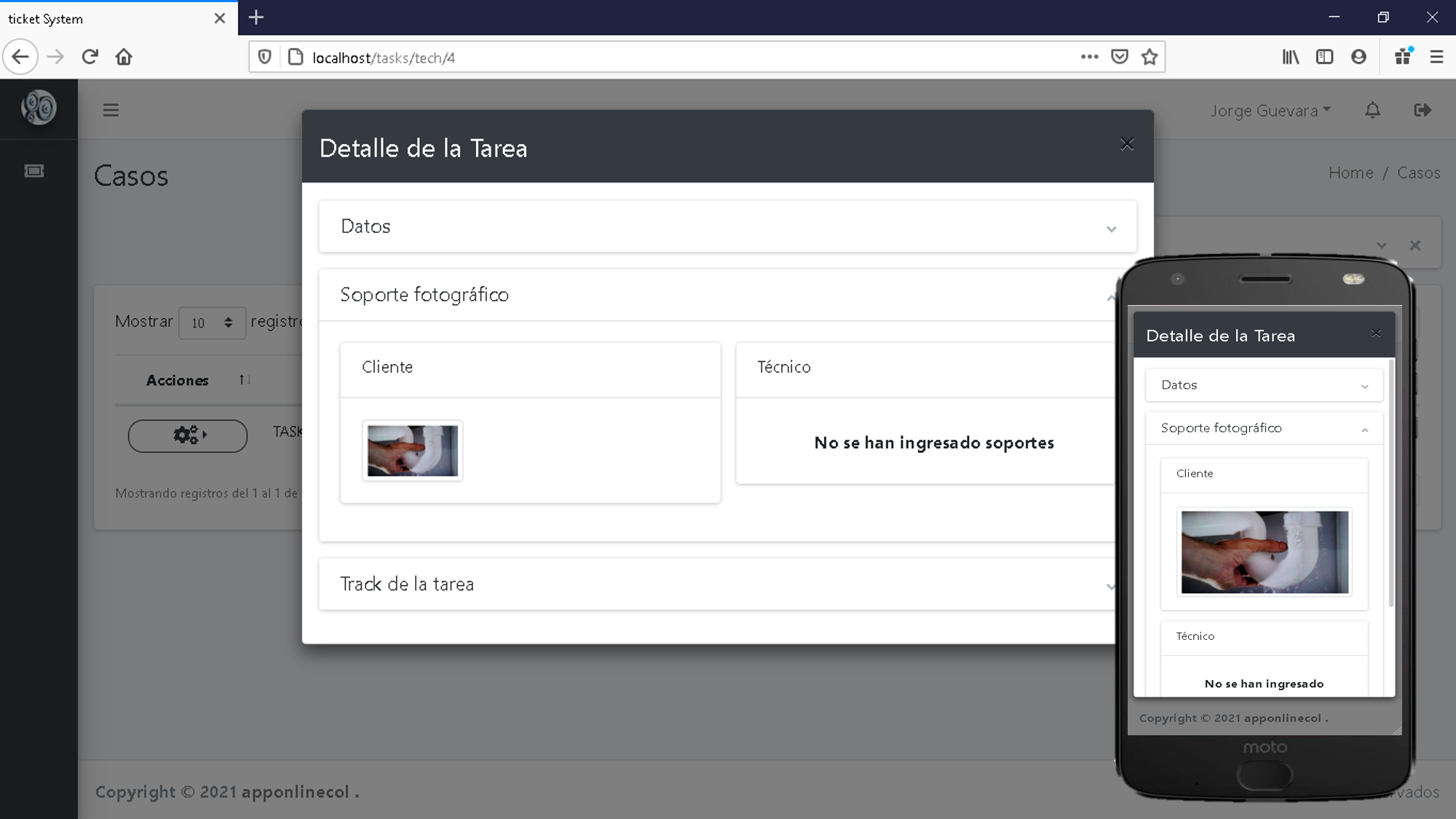 Validación soporte fotográfico - apponlinecol.com